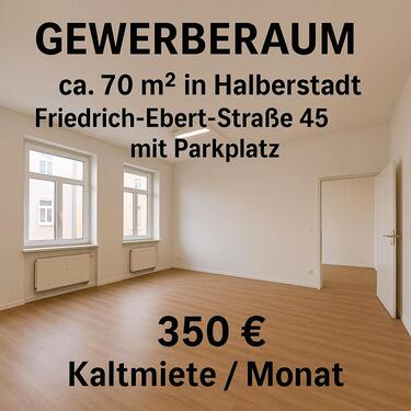 Foto - Gewerberaum 70 m² mit Parkplatz in Halberstadt – 350 € KM