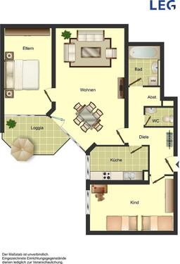 Foto - 3 Zimmer Etagenwohnung zur Miete in Wuppertal