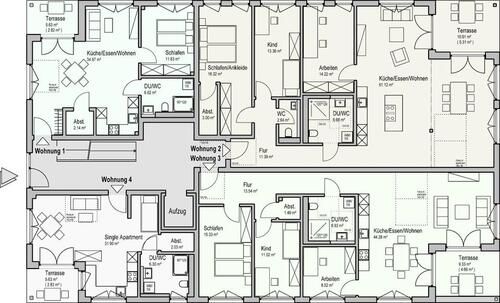 Foto - Erdgeschoßwohnung in Satteldorf zur Miete