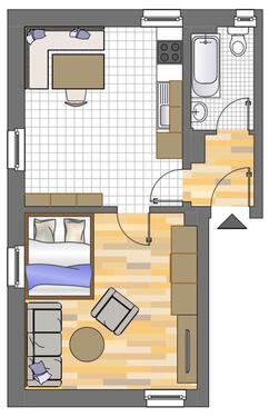 Foto - 1 Zimmer Erdgeschoßwohnung zur Miete in Dortmund