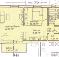 Helle, ruhige 2-Zi Whg, Nähe BhfPolizei - Bamberg Gereuth