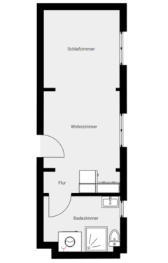 Foto - Wohnen in bester Lage – charmante 1-Zimmer-Wohnung mit Aufzug in Löderburg