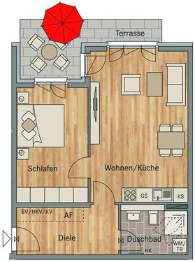 Foto - 2 Zimmer Etagenwohnung zur Miete in Leipzig