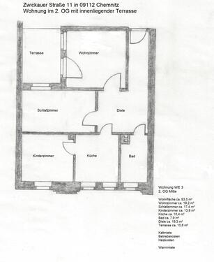 Foto - 3 Zimmer Etagenwohnung in Chemnitz