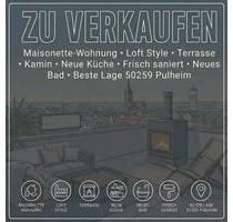 Von PRIVAT: sanierte Maisonette, Dachterrasse & Kamin, alles neu - Pulheim