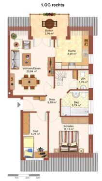 Foto - 4.5 Zimmer Maisonettenwohnung in Hamburg
