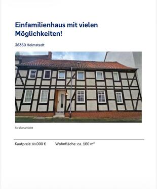 Foto - Haus zu verkaufen - 80.000,00&nbsp;EUR Kaufpreis, ca.&nbsp; 160,00&nbsp;m&sup2;