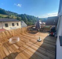 Schöne 3-Zi Dachgeschosswohnung mit großer, sonniger Dachterrasse - Frammersbach