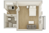 Foto - 2-Zimmer-Wohnung mit Balkon in ruhiger Lage mit Einbauküche