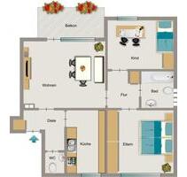 3-Zimmer-Wohnung in Dortmund Schüren 3-Zimmer-Wohnung in Dortmund Schüren