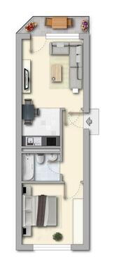 Foto - 2 Zimmer Dachgeschoßwohnung in Ohrdruf