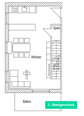 Foto - 2 Zimmer Maisonettenwohnung zur Miete in Pförring