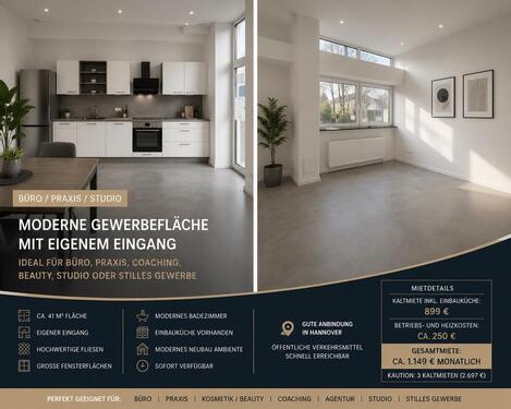 Foto - Moderne Büro Praxisfläche mit eigenem Eingang
