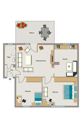 Foto - 3.5 Zimmer Erdgeschoßwohnung zur Miete in Marl