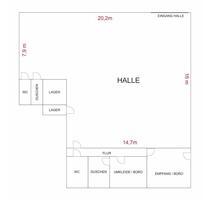 Halle mit Büro zu vermieten - 1.500,00&nbsp;EUR Kaltmiete, ca.&nbsp; 320,00&nbsp;m&sup2; in Nordheim (PLZ: 74226)