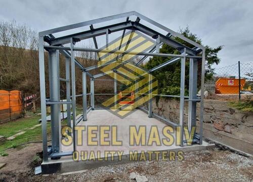 Foto - Garage-, Carport-, Stellplatz-, Stahlstruktur