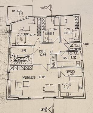Foto - 4,5 Zi Whg. in Salem-Neufrach - 830,00 EUR Kaltmiete, ca.  111,00 m²