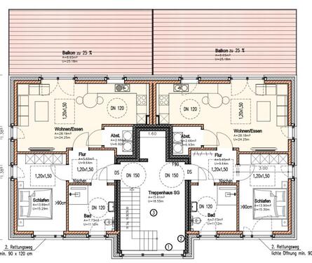 Foto - Penthauswohnung in Warendorf - 1.050,00&nbsp;EUR Kaltmiete, ca.&nbsp; 70,00&nbsp;m&sup2;