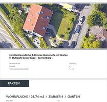 4-Zimmer-Maisonette mit Garten in Stuttgart, Sonnenberg - Herrenberg