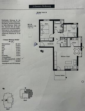 Foto - Eigentumswohnung mit 3 Zimmer in Gniebel