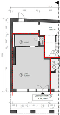 Foto - modernes Ladengeschäft + 3-Zimmer-Wohnung unter einem Dach!