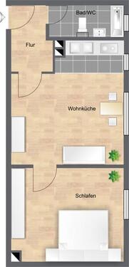 Foto - Ideal für Singles! Schnuckelige 1-Zi.-Single-Wohnung