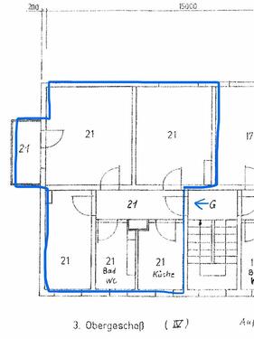 Foto - 3 Zimmer Etagenwohnung zur Miete in Merseburg