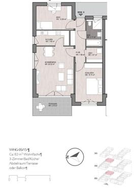 Foto - 3 Zimmer Erdgeschoßwohnung zur Miete in Minden