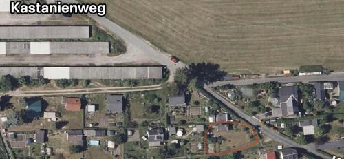 Foto - Gartenland ca. 350 m2 mit kl. Häuschen - ab 01.01.26 zu vergeben