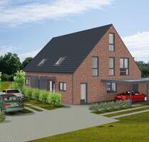 Moderne Doppelhaushälfte in Rheine – KfW 40 Neubau mit PV-Anlage