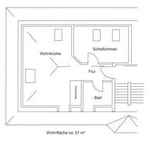2-Raum-Wohnung DG in Ortrand - 469,00&nbsp;EUR Kaltmiete, ca.&nbsp; 50,00&nbsp;m&sup2; in Ortrand (PLZ: 01990)