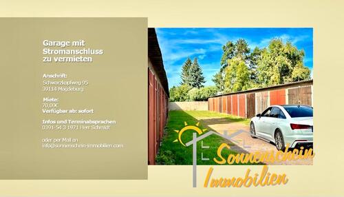 Foto - Garage in Magdeburg Nähe Stadion zu vermieten
