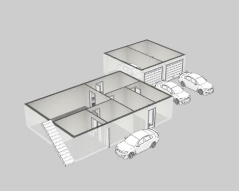 Foto - Erdgeschosswohnung mit Garten, Innenhof und Garagen in Xanten