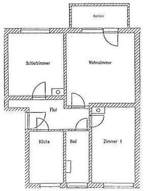 Foto - Nachmieter 3 Raum Wohnung - 699,00 EUR Kaltmiete, ca.  62,79 m²
