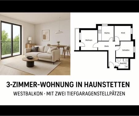 Foto - Sanierte 3-Zimmer-Wohnung in Haunstetten 