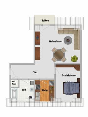 Foto - 2 Zimmer Dachgeschoßwohnung in Suhl