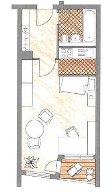 Foto - Privatverkauf: Vermietetes Single-Apartment in grüner Wohnanlage