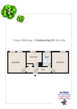 Foto - 2 Zimmer Etagenwohnung in Staßfurt