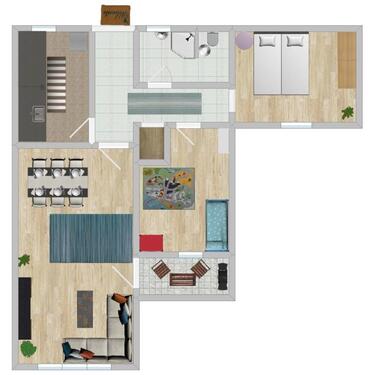 Foto - Ruhige 3-Zi Erdgeschosswohnung in Zentrumsnähe