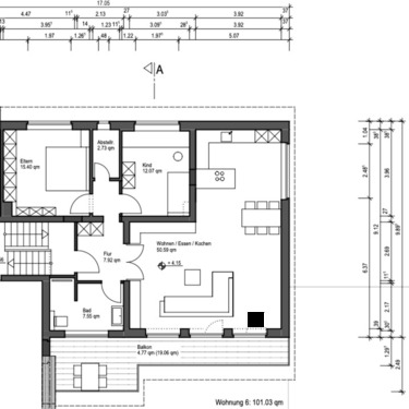 Foto - Moderne und helle Wohnung mit großzügiger Wohnküche