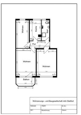 Foto - 3 Zimmer Etagenwohnung zur Miete in Staßfurt