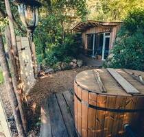 Ferienhaus mit Hund Hobbithöhle mit Sauna und Badezuber - Zernien