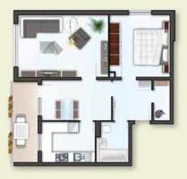 Gut geschnittene 2 12 Zimmer Küche, Bad und großer Balkon - Ludwigshafen am Rhein Edigheim