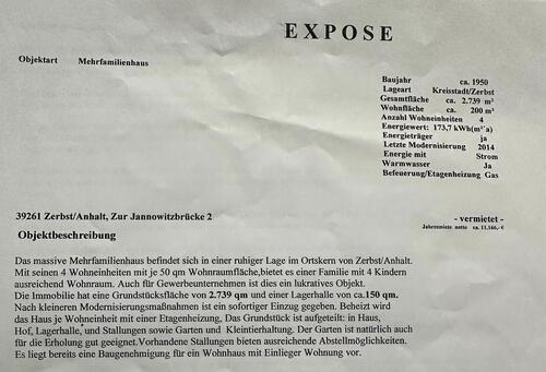 Foto - 6 Zimmer Einfamilienhaus zum Kaufen in Zerbst (Anhalt)