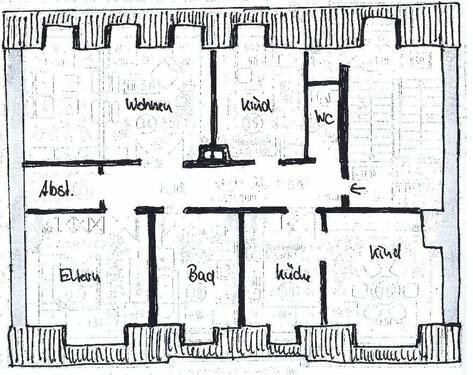 Foto - Attraktive 4 Raum Dachgeschoss Wohnung nähe Zentrum Riesa