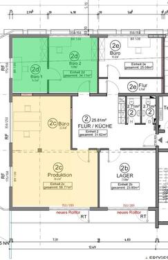 Foto - BüroLagerPraxis: Gewerberäume,teilbar 58 m² + 34 m² mit Rolltor