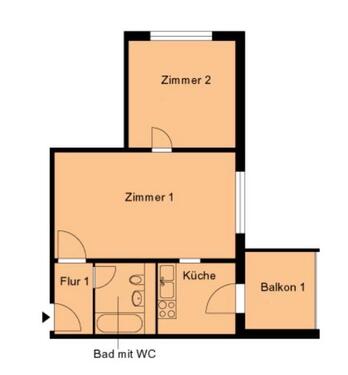 Foto - Etagenwohnung in Rostock zur Miete