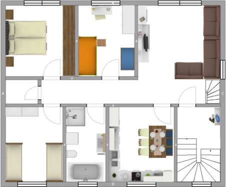 Foto - 6 Zimmer Etagenwohnung zur Miete in Traunreut