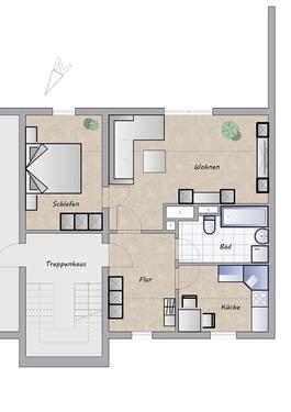 Foto - 2 Zimmer Etagenwohnung zur Miete in Burgstädt