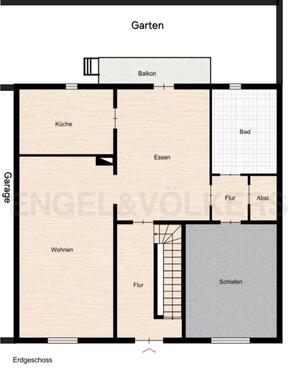 Foto - Erdgeschosswohnung inkl Garage,Garten,Parkplätze